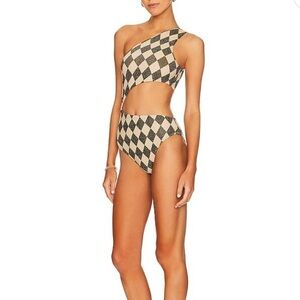 NWT BEACH RIOT Celine One Piece in Diamond Shine